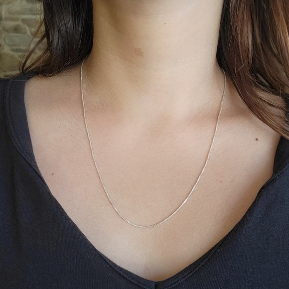 New Italian Solid 925 Sterling Silver Necklace Chain - Picture 11 of 16